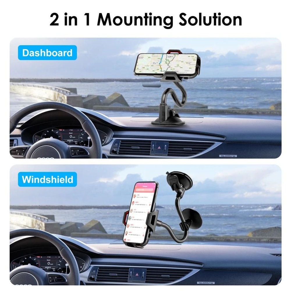 Universal Car Dashboard Mount Holder Windshield Cradle Stand For Smartphones IPhone Samsung LG Pixe 6