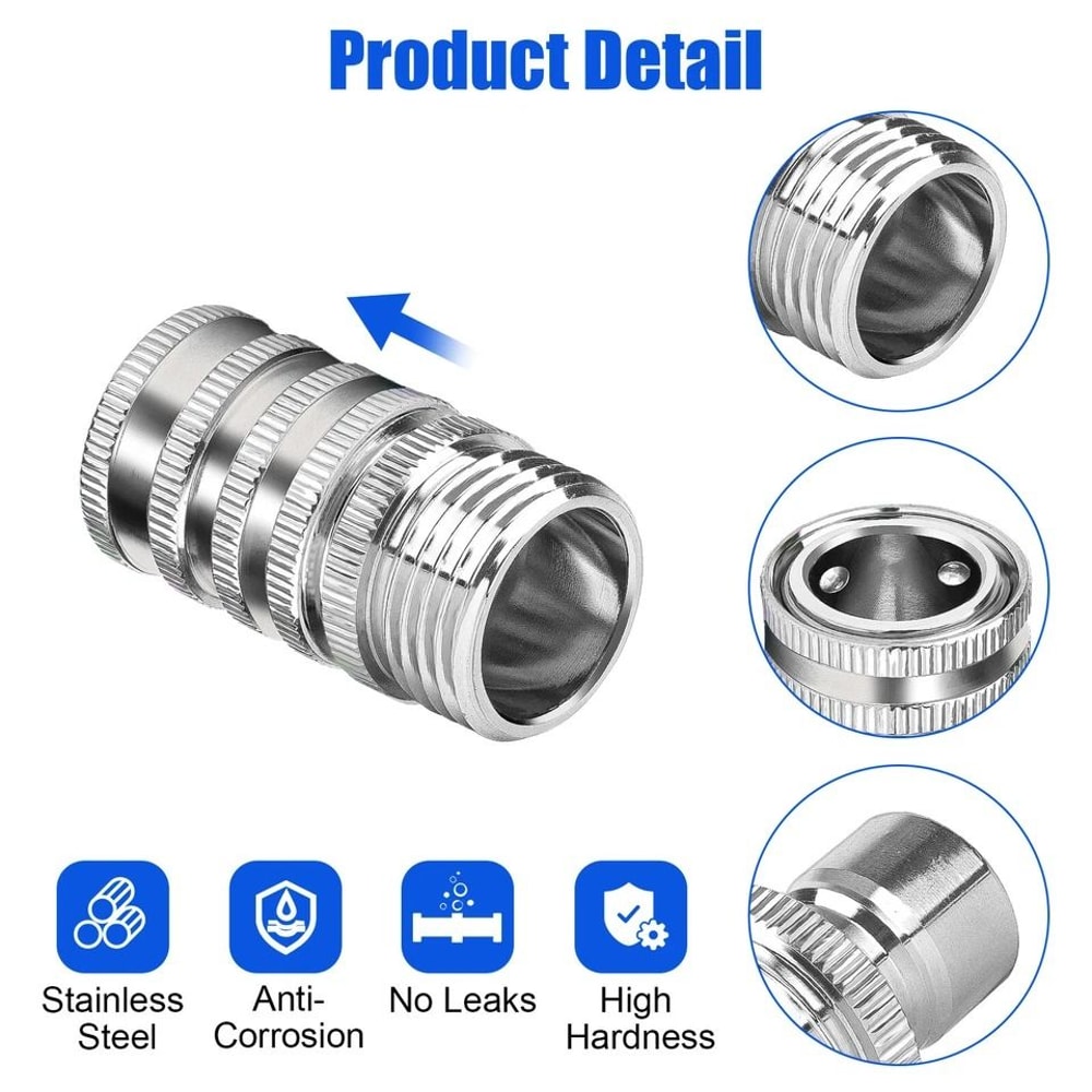 Female Male Garden Hose Quick Connect Water Hose Fitting Connector 3