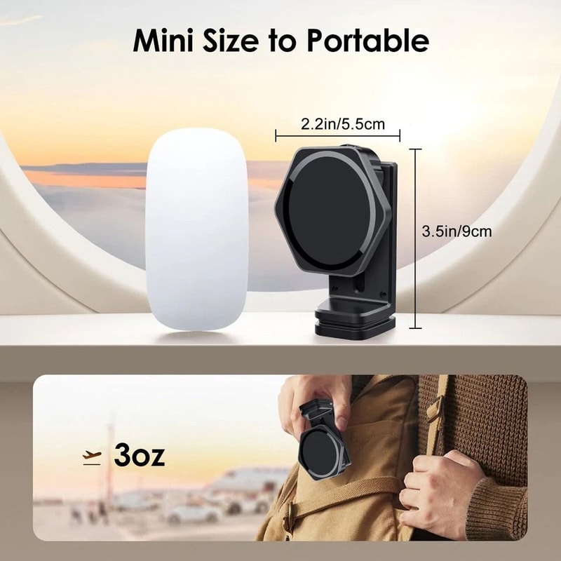 MagSafe Magnetic Phone Holder Airplane Tray Table Mount Travel IPhone Stand For MagSafe Devices 1