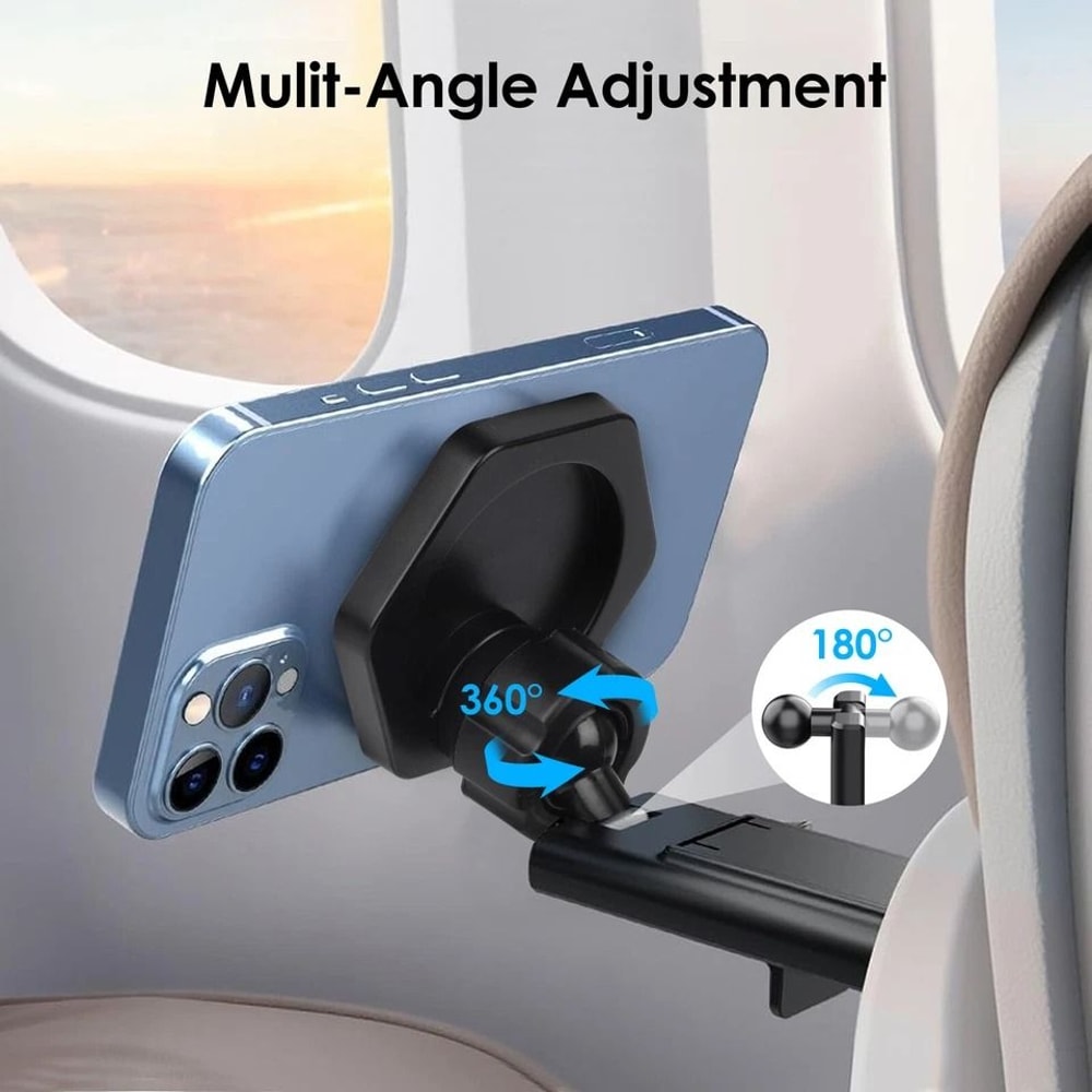 MagSafe Magnetic Phone Holder Airplane Tray Table Mount Travel IPhone Stand For MagSafe Devices 4