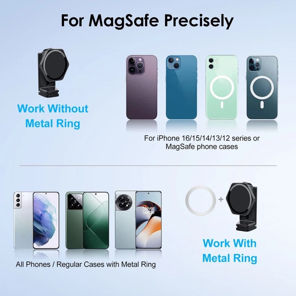 MagSafe Magnetic Phone Holder Airplane Tray Table Mount Travel IPhone Stand For MagSafe Devices 5