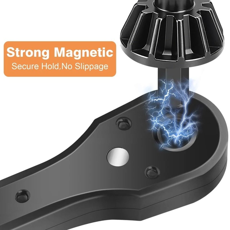 Universal Ratchet Drill Chuck Key Wrench Replacement For Drill Magnetic Tips Interchangeable Heads 6