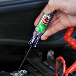 automotive circuit tester, led test light with probe, electrical tool for cars, trucks, motorcycles, boats