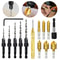 Countersink Drill Bit Set Hex Shank Flute Chamfering Tool For Woodworking Plastic Metal 1