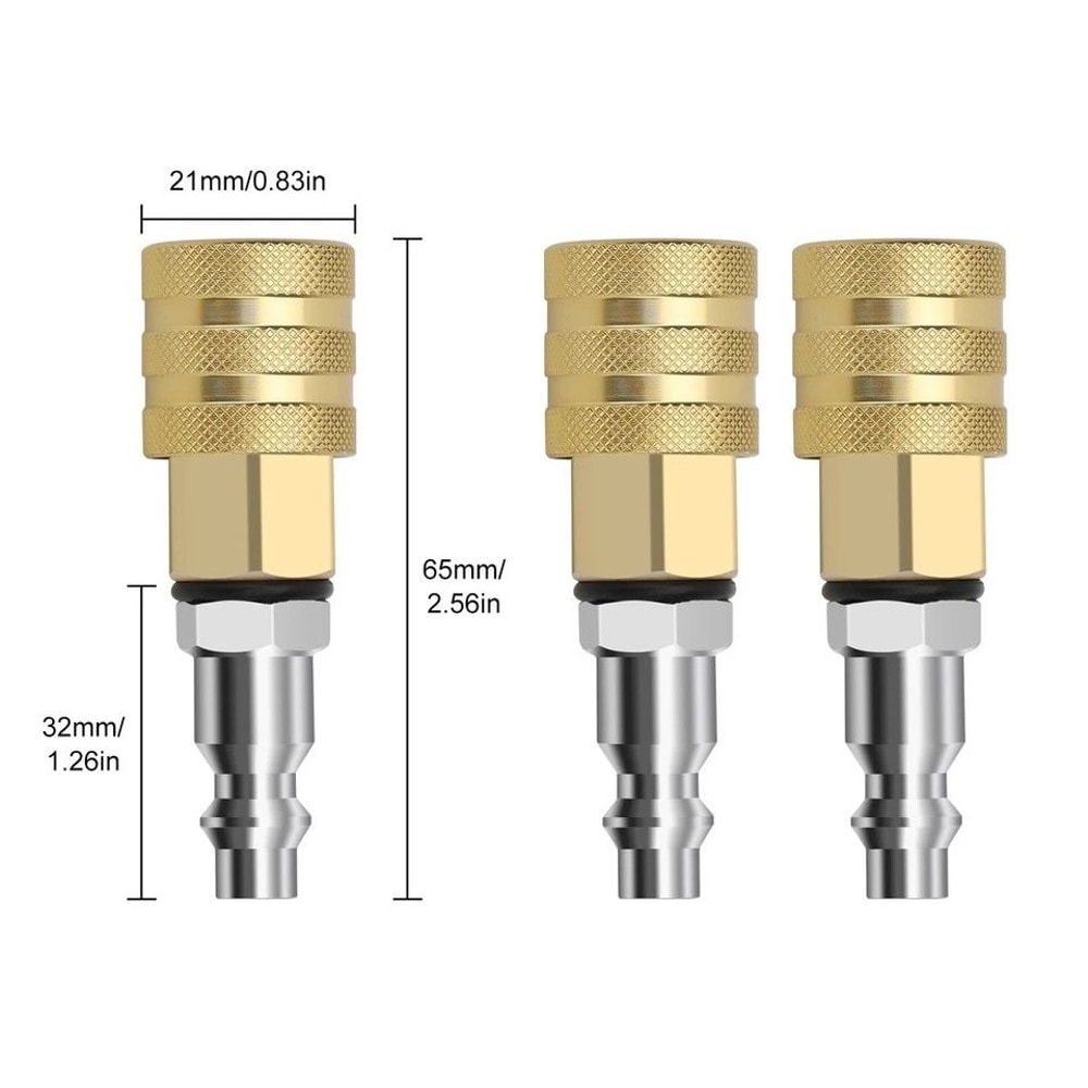 LockOn Air Chuck NPT Female Male Quick Plug LeakFree Tire Inflation For Trucks Cars Bikes 6