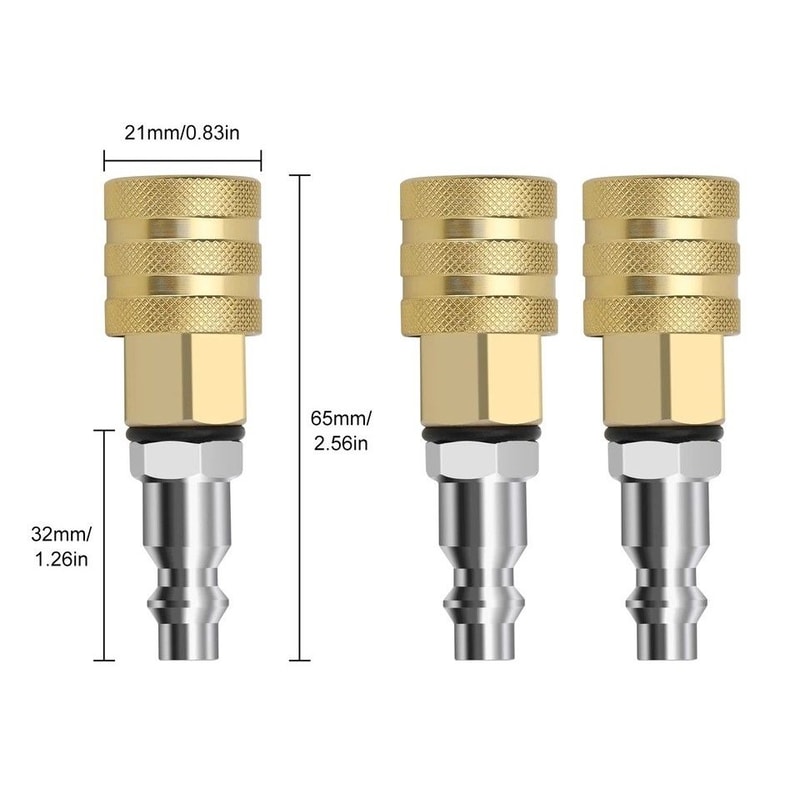 LockOn Air Chuck NPT Female Male Quick Plug LeakFree Tire Inflation For Trucks Cars Bikes 6