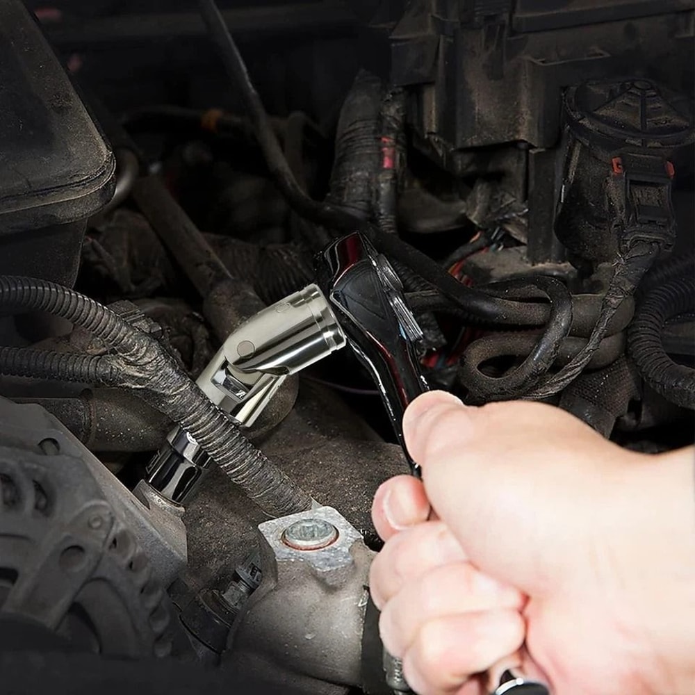 Impact Universal Joint Socket Adapter Piece Flex ChromePlated Steel For Ratchet Wrench Electric Dr 2