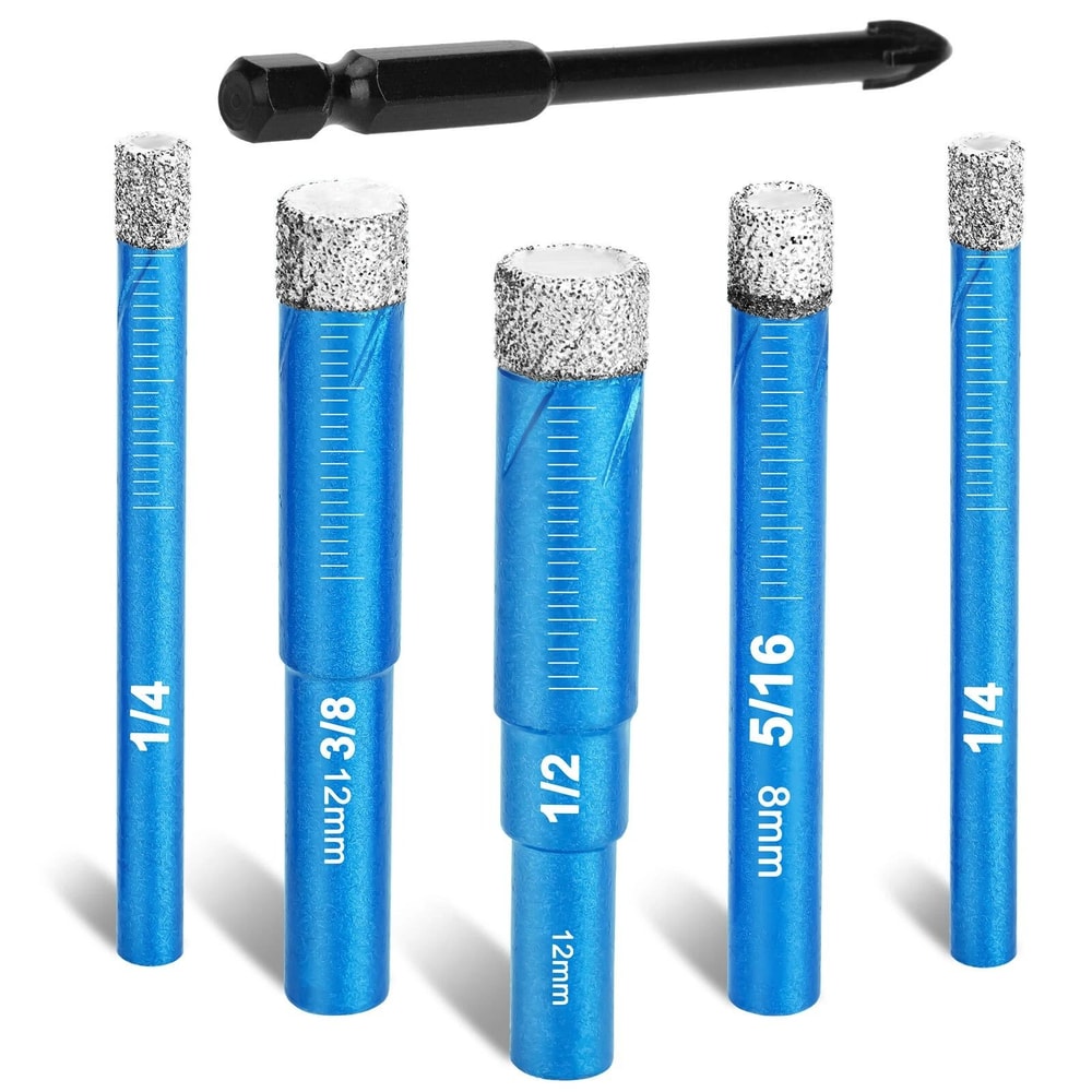 Diamond Drill Bits Set For Marble Porcelain Ceramic Tile Glass Dry Drilling Hole Saw High Carbon S 0