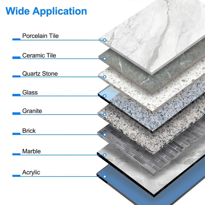 Diamond Drill Bits Set For Marble Porcelain Ceramic Tile Glass Dry Drilling Hole Saw High Carbon S 4