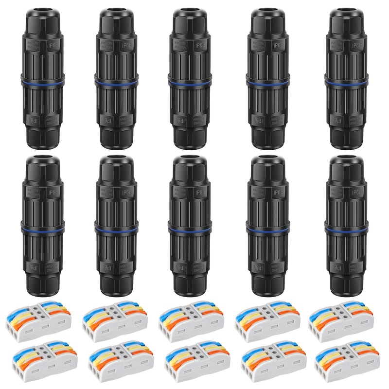 Waterproof Outdoor Way Junction Box Cable Connector For AWG Fireproof And ImpactResistant 0