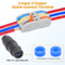 Waterproof Outdoor Way Junction Box Cable Connector For AWG Fireproof And ImpactResistant 3