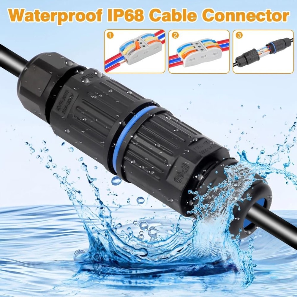 Waterproof Outdoor Way Junction Box Cable Connector For AWG Fireproof And ImpactResistant 6