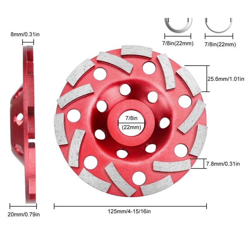 Diamond Grinding Cup Wheel Concrete Granite Tile Adhesive Grit Segment 1