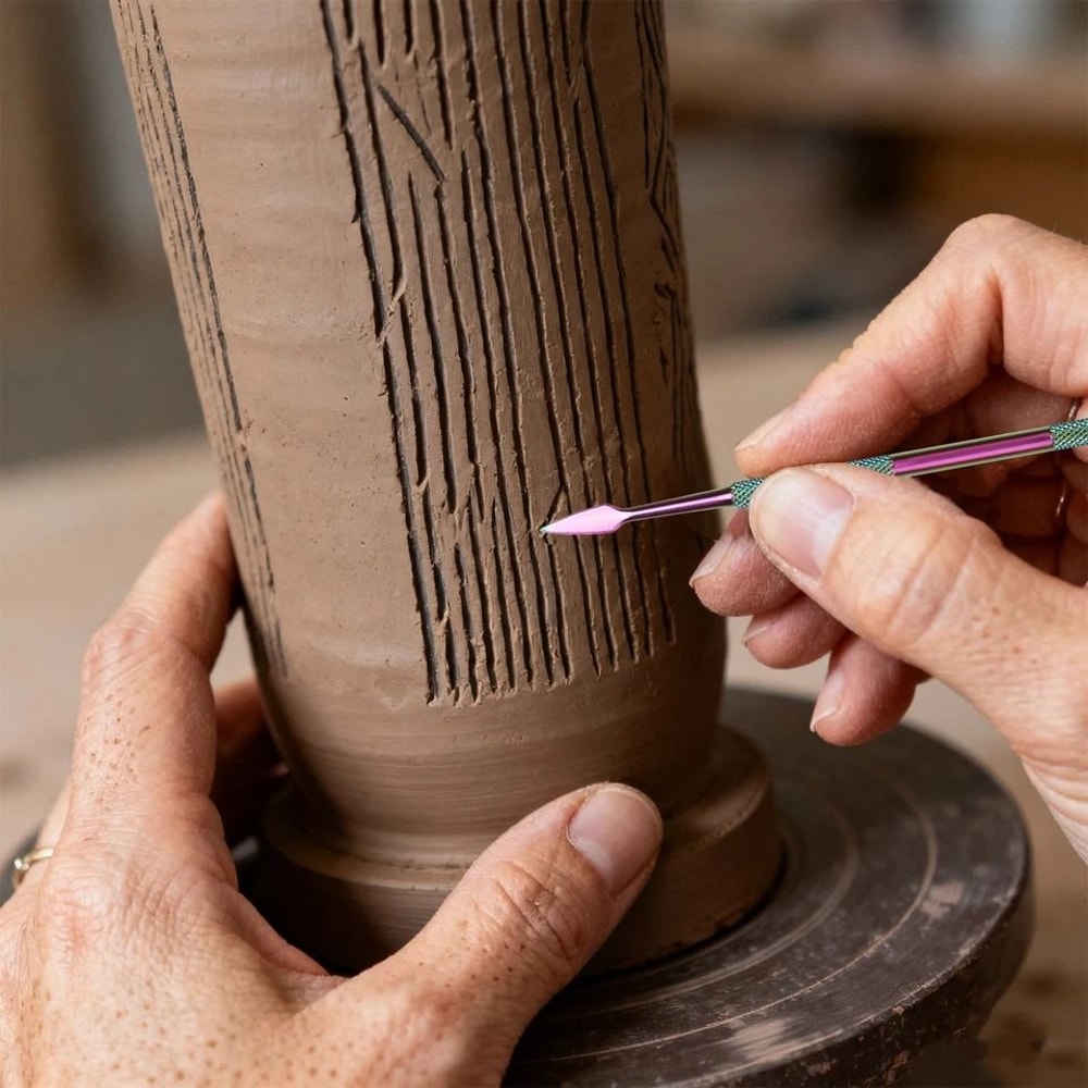 Stainless Steel Carving Tool Set DoubleEnded Sculpting Knives For Ceramic Clay Wood Jewelry Pumpkin 2