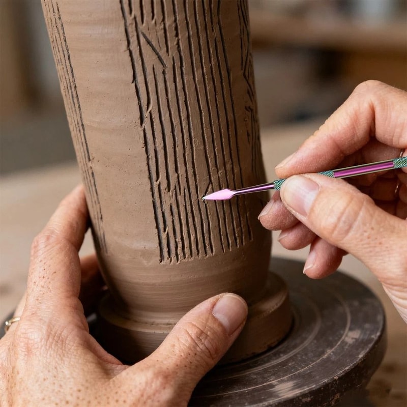 Stainless Steel Carving Tool Set DoubleEnded Sculpting Knives For Ceramic Clay Wood Jewelry Pumpkin 2