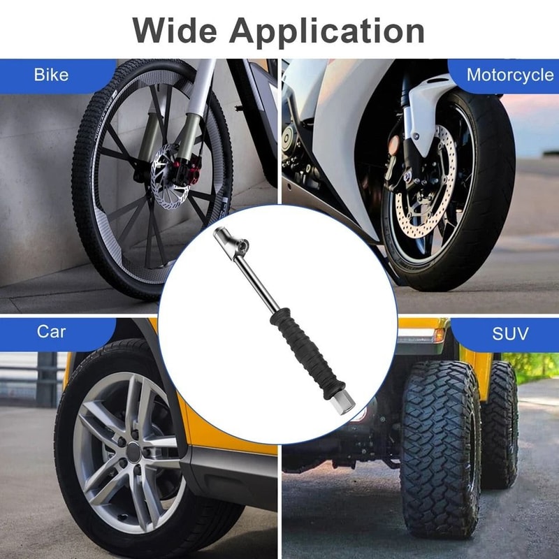 Dual Head Air Chuck For Truck RV FNPT LockOn Foot Design Alloy Steel Inflate OuterInner Tires 2