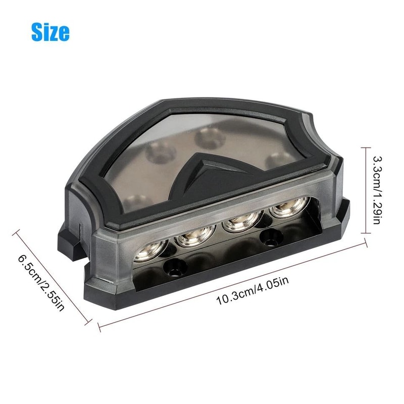 HighQuality Way Car Audio Power Ground Distribution Block Gauge Input And Output Block For Audio Sy 2