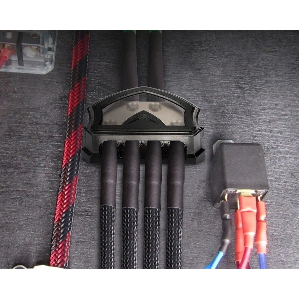 HighQuality Way Car Audio Power Ground Distribution Block Gauge Input And Output Block For Audio Sy 0