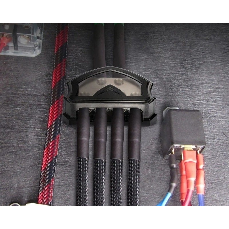 HighQuality Way Car Audio Power Ground Distribution Block Gauge Input And Output Block For Audio Sy 0