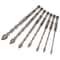 HighQuality Ceramic Tile Drill Bit Set Eccentric Tungsten Steel FourFlute Sawtooth For Tile Glass C 0