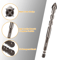 HighQuality Ceramic Tile Drill Bit Set Eccentric Tungsten Steel FourFlute Sawtooth For Tile Glass C 7