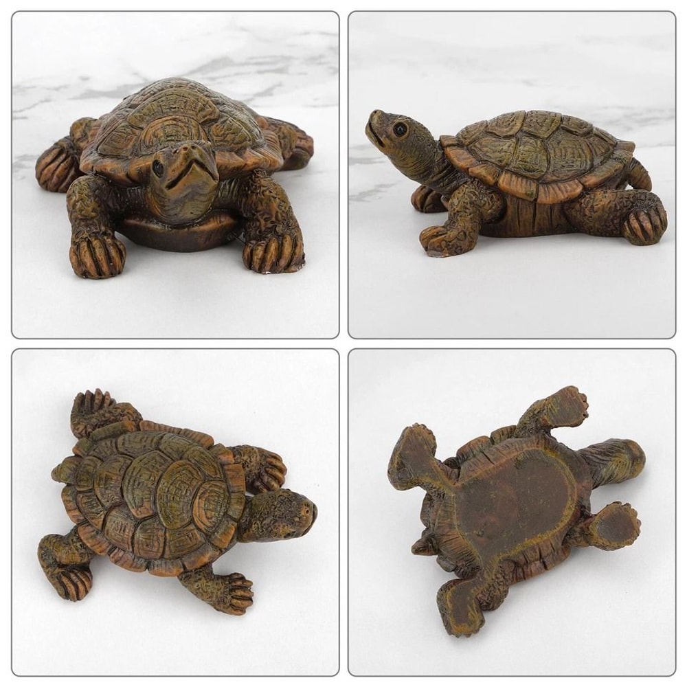 Resin Turtle Tortoise Sculpture Garden Yard Lawn Ornament Decorative Turtle Statue Unique Gift For 2