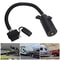 Trailer Adapter Way Round Blade To Pin Flat Wiring Plug For Tow Lights RV And Caravans 0
