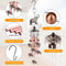 Elephant Wind Chimes Metal Hanging Bells For Outdoor Garden Decor Memorial Gift Calming Sounds For 2
