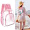Transparent School Bag Clear PVC Backpack With Mesh Pockets Adjustable Straps Durable Zipper Closur 2