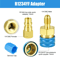 High Low Side Quick Coupler Adapter Connectors Kit Brass Conversion For Car AC 2