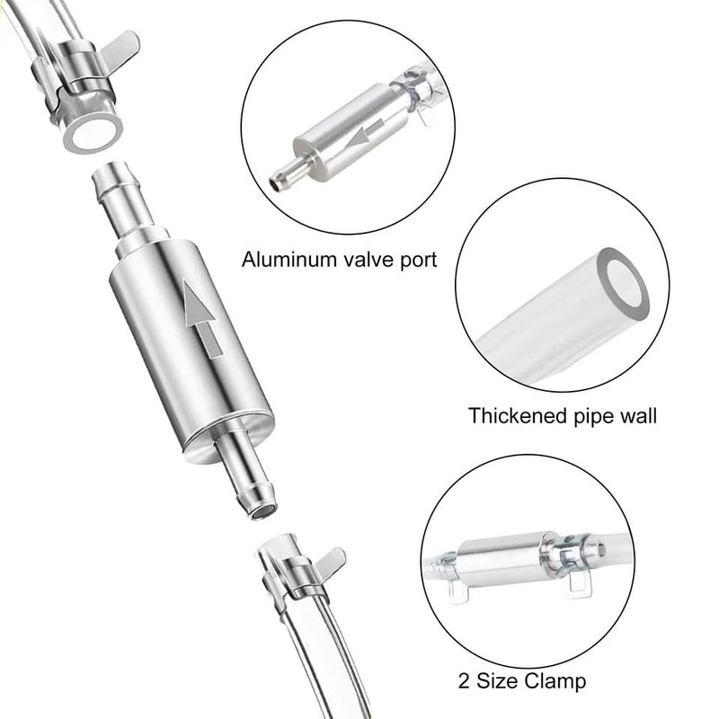 Brake Bleeder Hose Kit One Way Check Valve Tube Efficient Tool For Motorcycle And Car Brake Fluid B 2