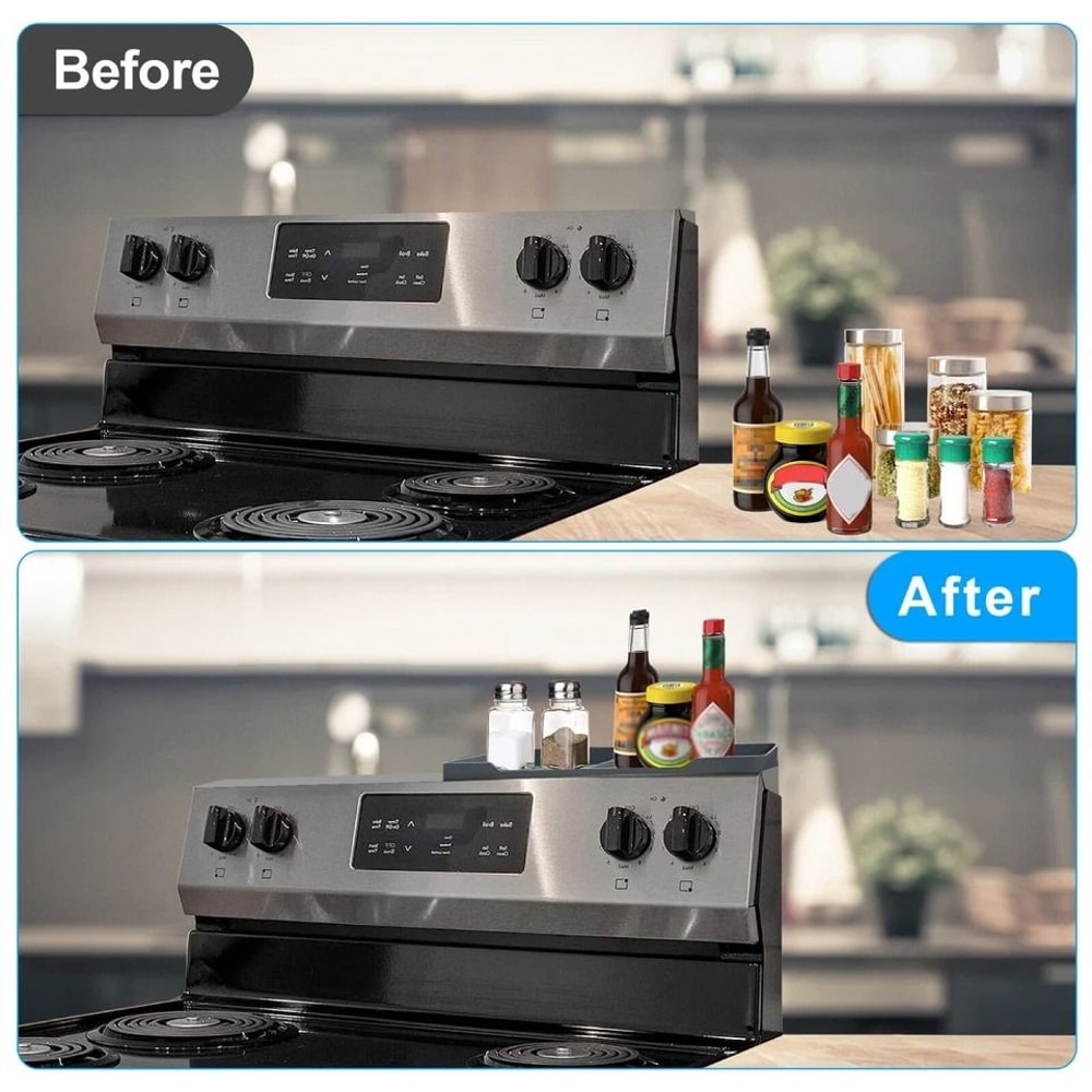 Magnetic Spice Rack Shelf Kitchen Seasoning Organizer Over Oven Silicone Storage EasytoClean Magnet 2