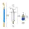Oil And Dye Injector Car Air Conditioning Adapter With Quick Coupler For HVAC Compressors 6