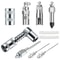 Injector Nozzle Dispenser Grease Needle Tip Accessory Set Steel Degree Coupler Tool 0