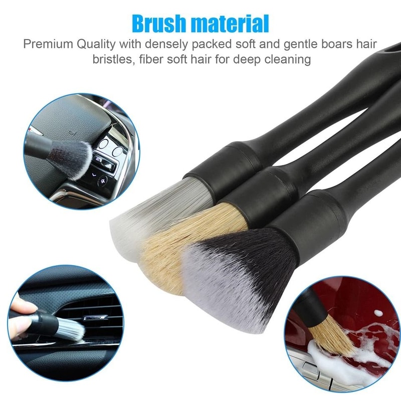 Wash Auto Detailing Cleaning Kit Car Detail Brush For Engine Wheel Interior Care 3