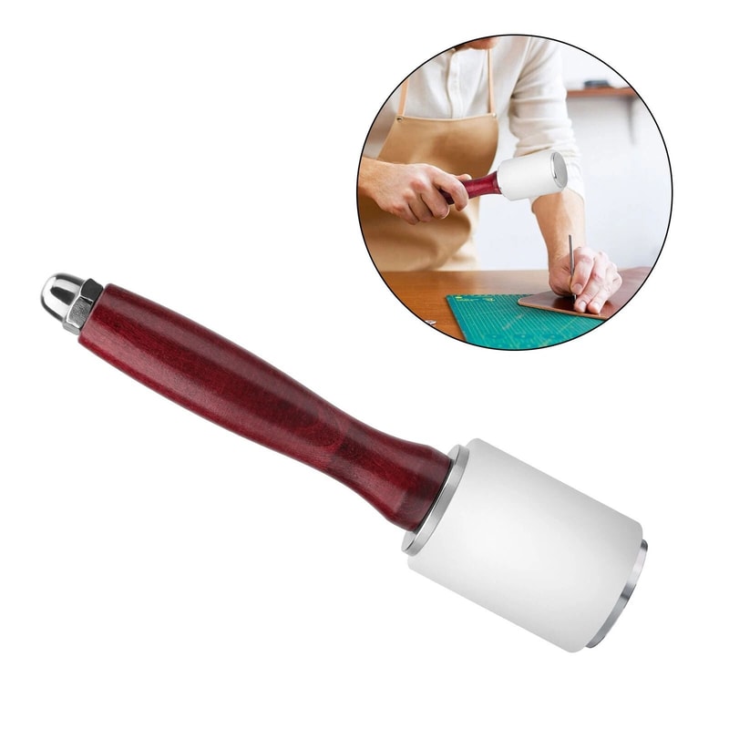 Leather Craft Mallet For DIY Working Leather Cutting Hammer Craft Stamping Tools For Carving And Pu 4