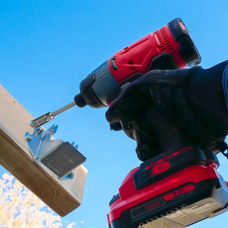 Deep Socket Magnetic Nut Driver Hex Shank For Drill Impact Long Reach Metric Socket Bit Kit 5