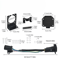 Universal Flat Trailer Connector Adapter Dual Output Blade Plug For Easy Towing 7