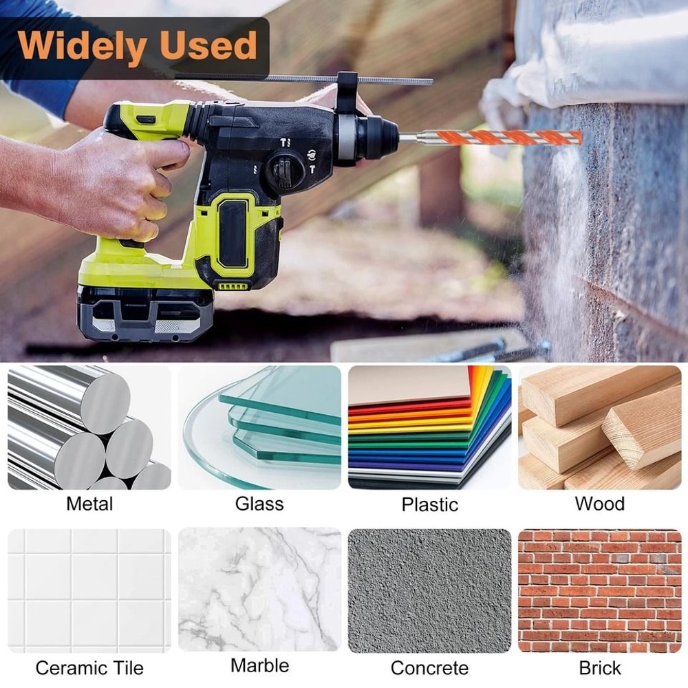Masonry Drill Bit Set For Concrete Hex Shank Tile Glass Ceramic Brick Drilling Bits 3