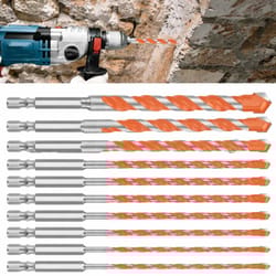 masonry drill bit set for concrete, hex shank, tile glass ceramic brick drilling bits