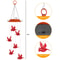Bird Wind Chimes Light Solar Powered LED Red Outdoor Garden Yard Hang Home Decor Gift 2