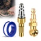 TwistOn Air Chuck Closed Ball Tire Inflator Nozzle NPT For Air Compressors Leak Proof Brass Kit 0