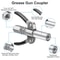 Grease Gun Coupler With Double Handles Degree Adapter Injection Needle Dispenser For Tight Spaces 1