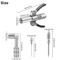 Grease Gun Coupler With Double Handles Degree Adapter Injection Needle Dispenser For Tight Spaces 6