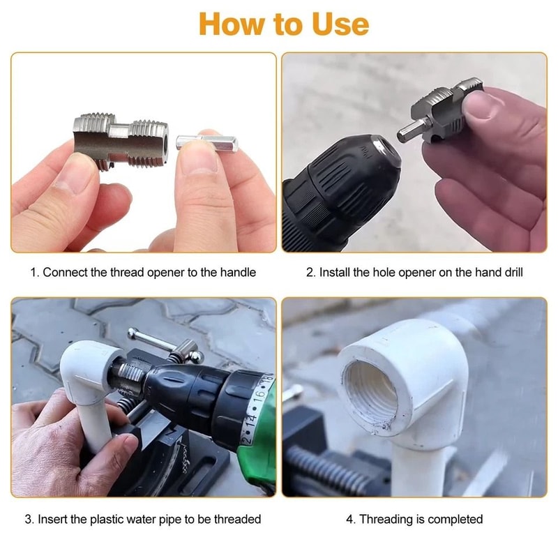 Faucet And Pipe Threads Fixer Plumbing Internal Thread Repair Kit 6