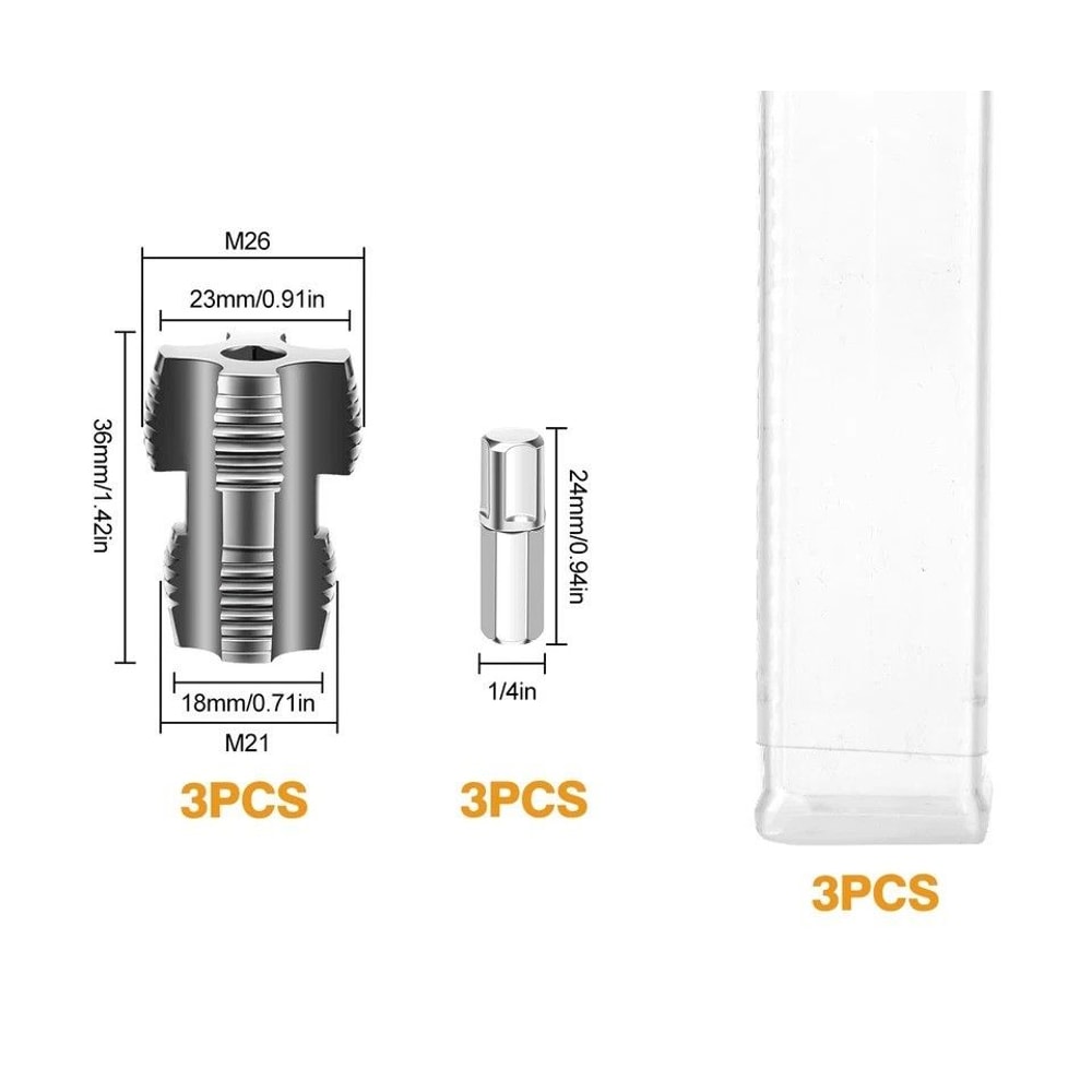 Faucet And Pipe Threads Fixer Plumbing Internal Thread Repair Kit 8