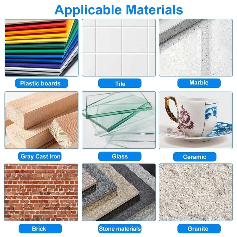 Tile Drill Bit Dry Diamond Hole Saw Kit For Porcelain Ceramic Marble Granite Home Improvement Proje 4