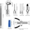 NPT Hose Grease Gun Accessory Kit Coupler Needle Nozzles Set HighPressure Lubrication Tools 5