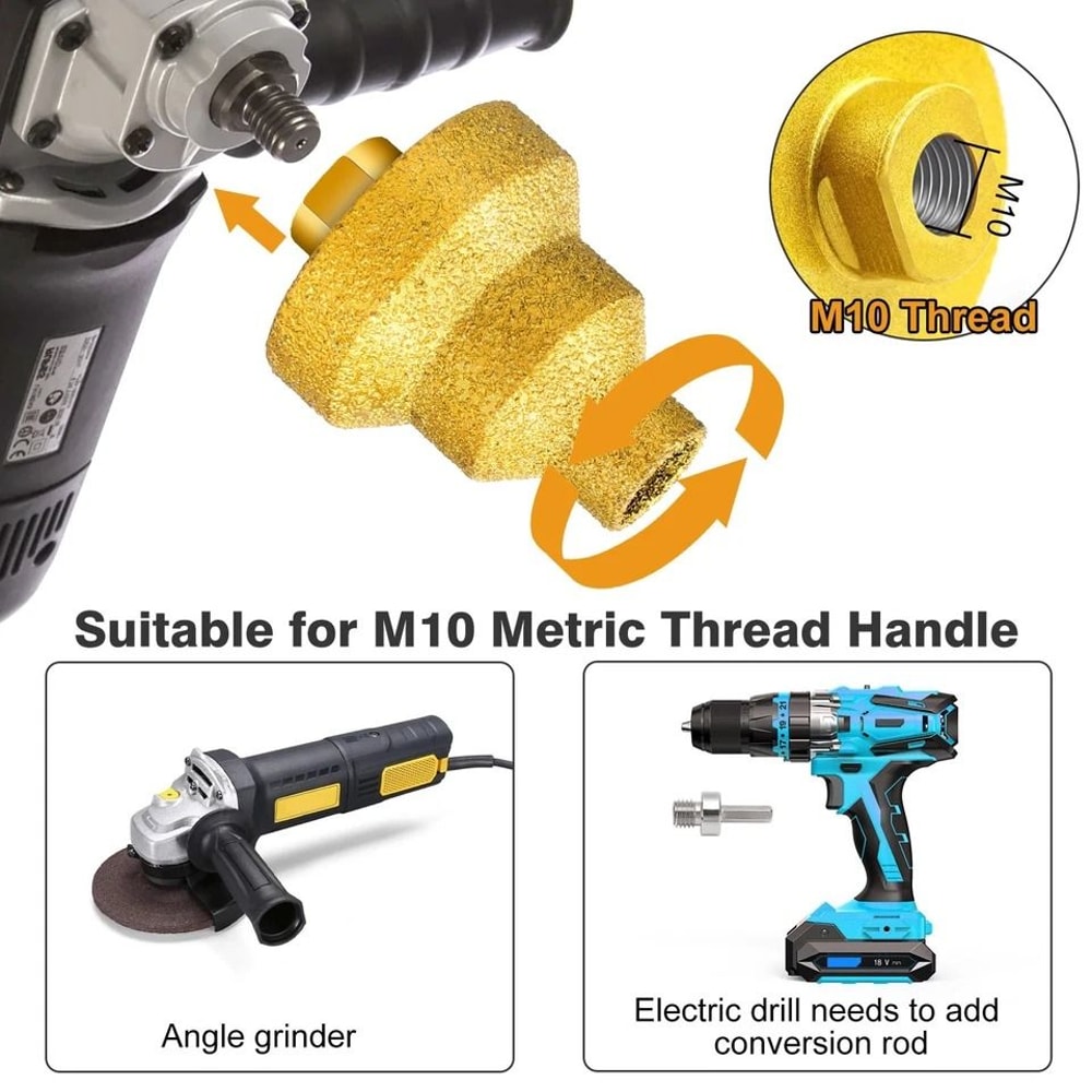 Pagoda Drill Bit Diamond Core Stepped Thread Hole Enlarger For Tile Concrete MultiSize Professional 2