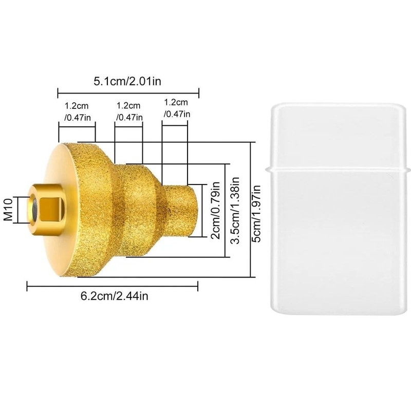 Pagoda Drill Bit Diamond Core Stepped Thread Hole Enlarger For Tile Concrete MultiSize Professional 7
